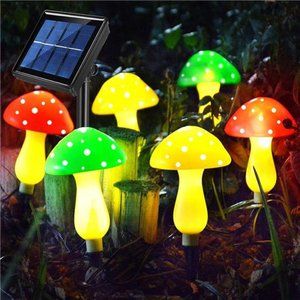 Upgraded Outdoor Garden Lights(6 Mushrooms Lamps) For Christmas, Decoration